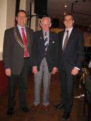 Club President Tony Neeson and honorary member Maitland Somerville and Tom Greatrex MP